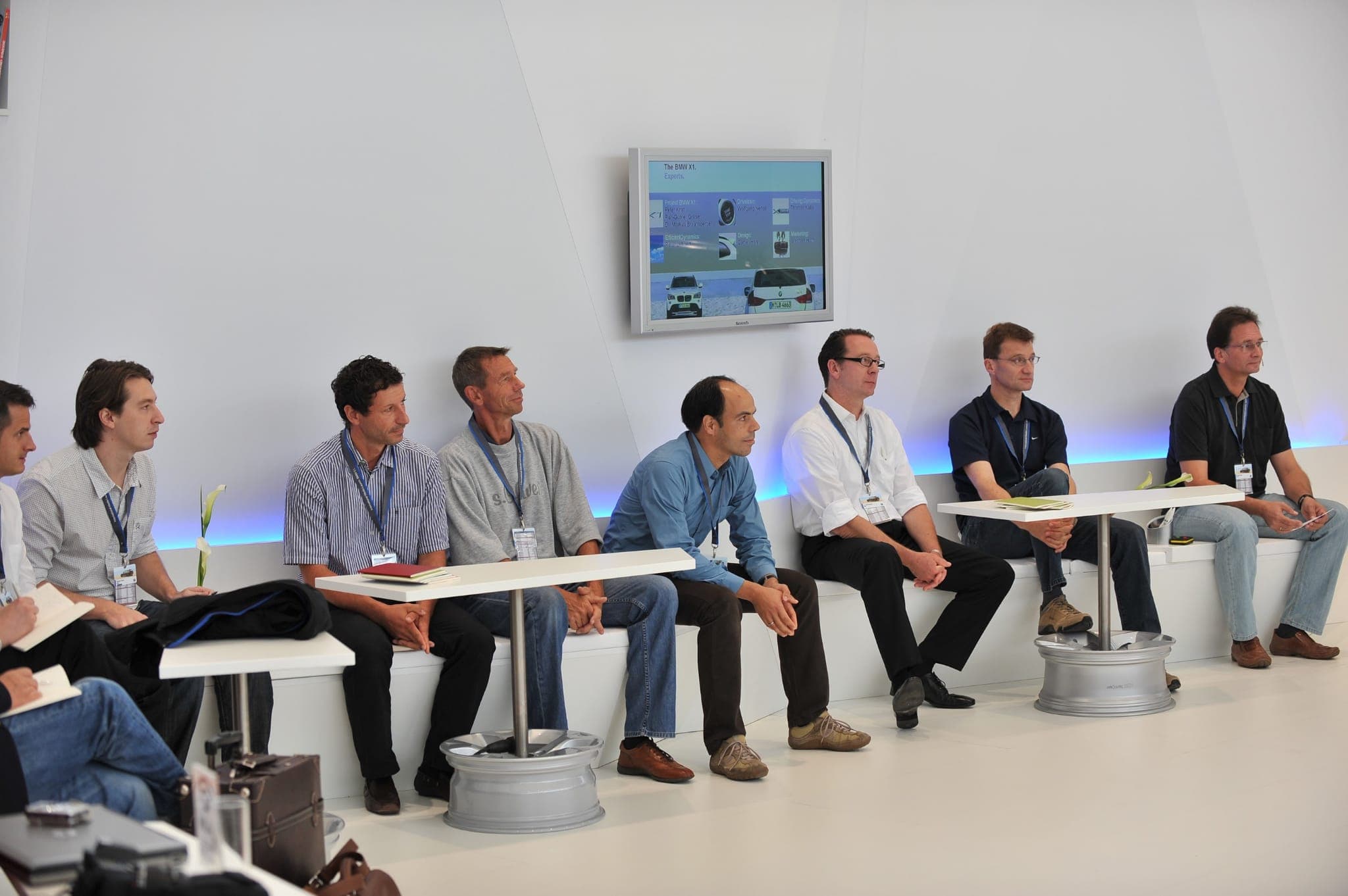 Event-Präsentation mit Publikum am Messestand